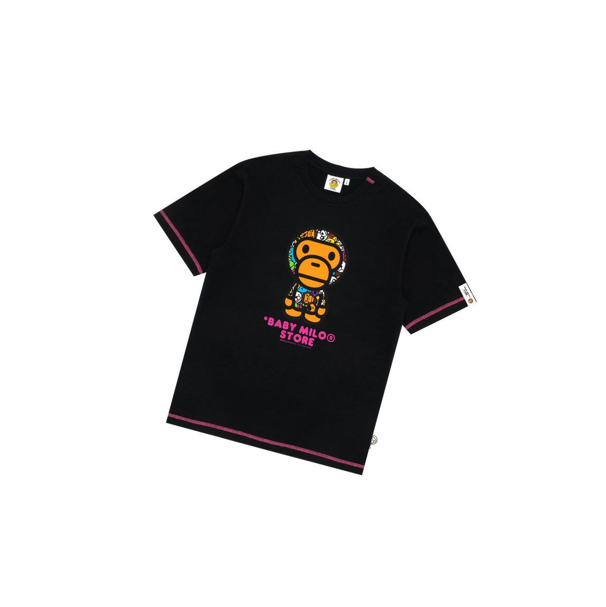 Tricko A BATHING APE Bape Baby Milo Tee Kratke Sleeve Panske Čierne | 0653-JRYEF