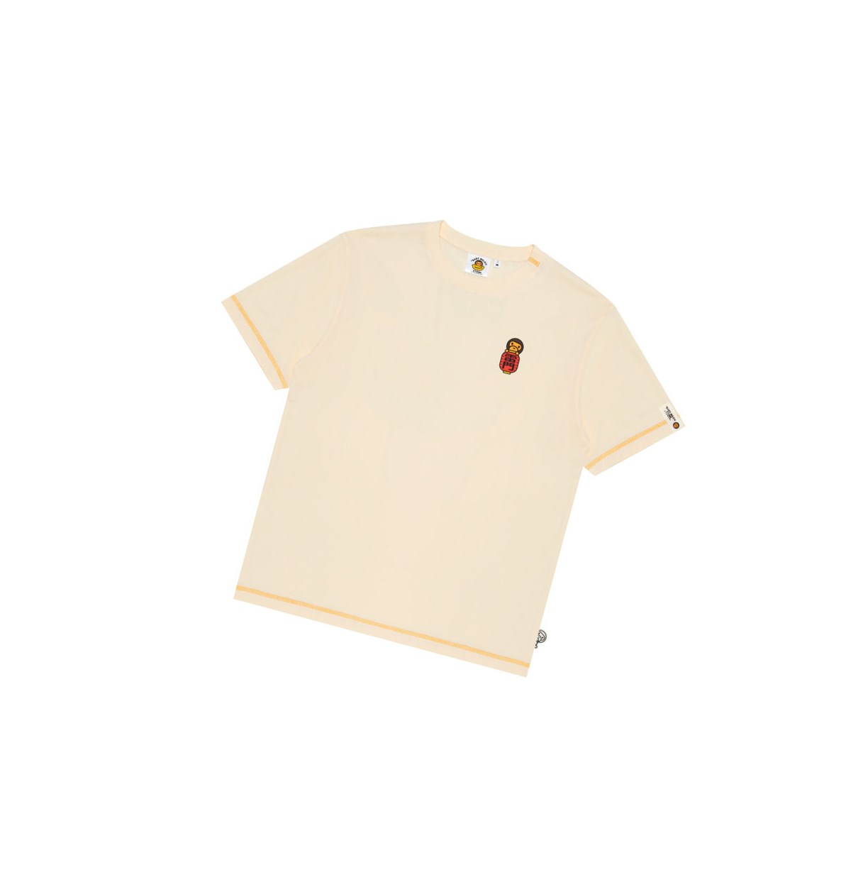 Tricko A BATHING APE Bape Baby Milo Tee Kratke Sleeve Panske Biele | 3458-PDWON