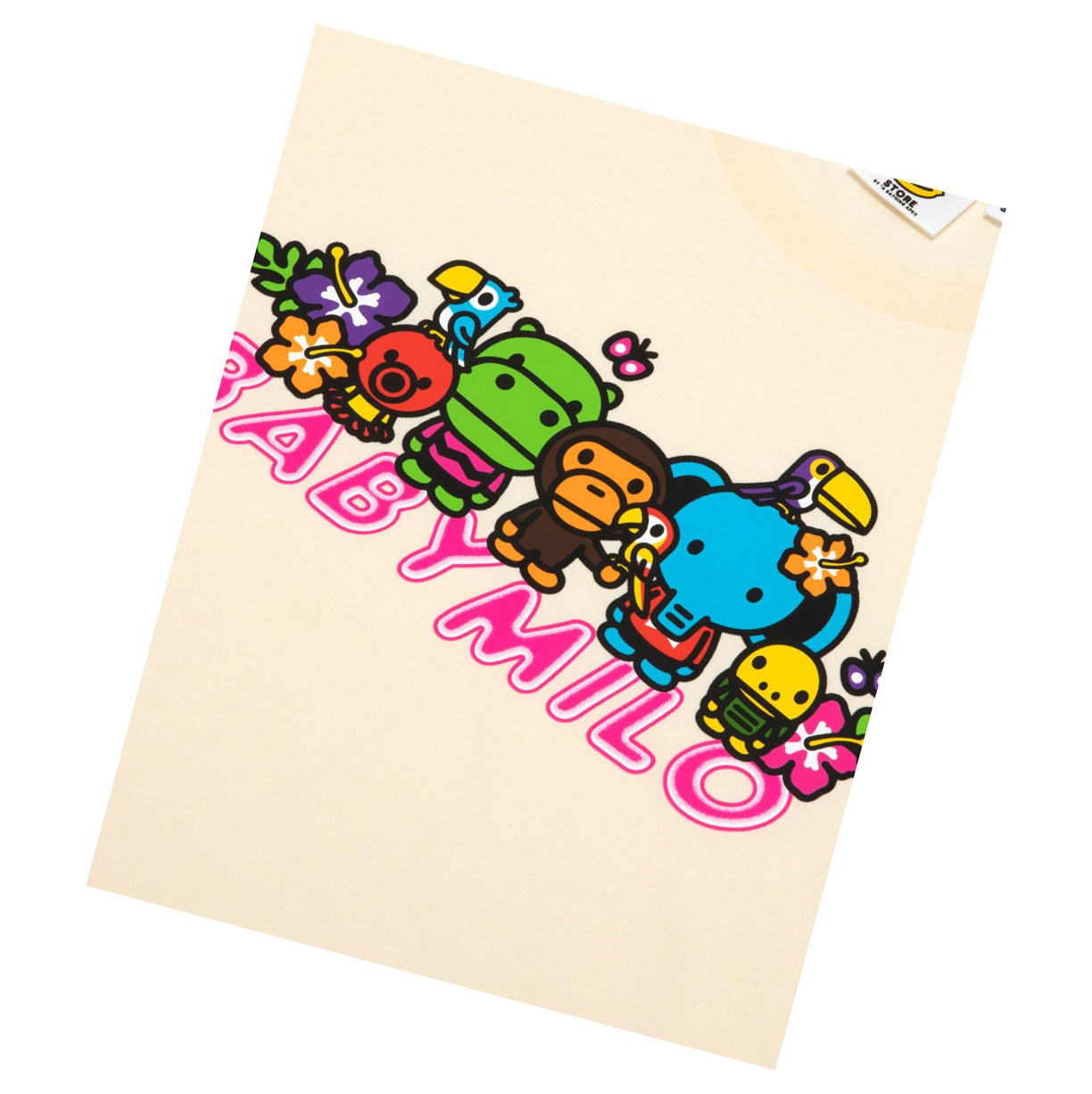 Tricko A BATHING APE Bape Boxy Fit Tee Kratke Sleeve Damske Krém | 4135-QEXON