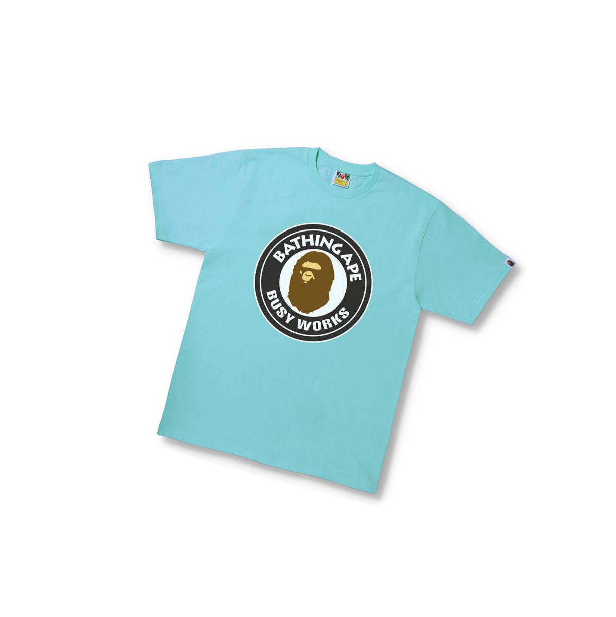 Tricko A BATHING APE Bape Busy Works Tee Kratke Sleeve Panske Modre | 2531-PEUIO