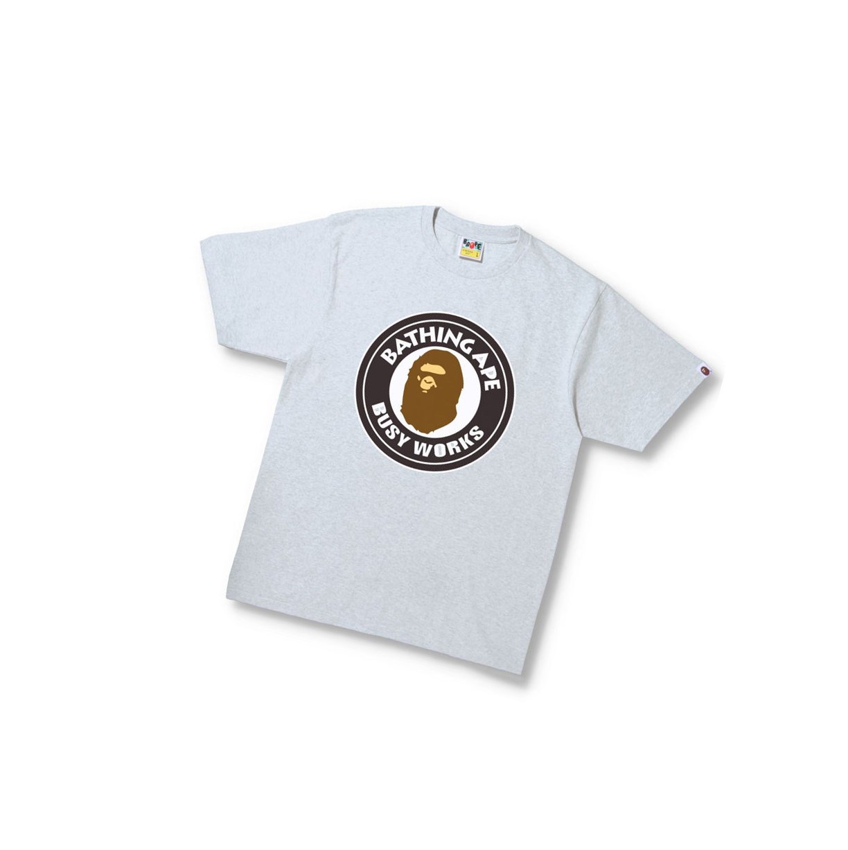 Tricko A BATHING APE Bape Busy Works Tee Kratke Sleeve Panske Siva | 8642-ZXENB