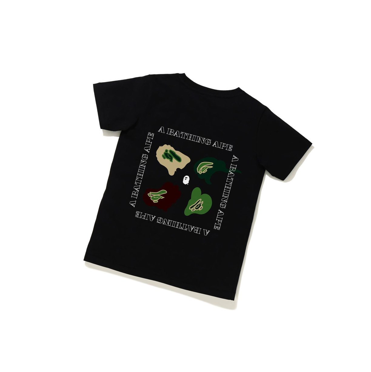 Tricko A BATHING APE Bape Def Camo Tee Kratke Sleeve Damske Čierne | 0638-DHGZP