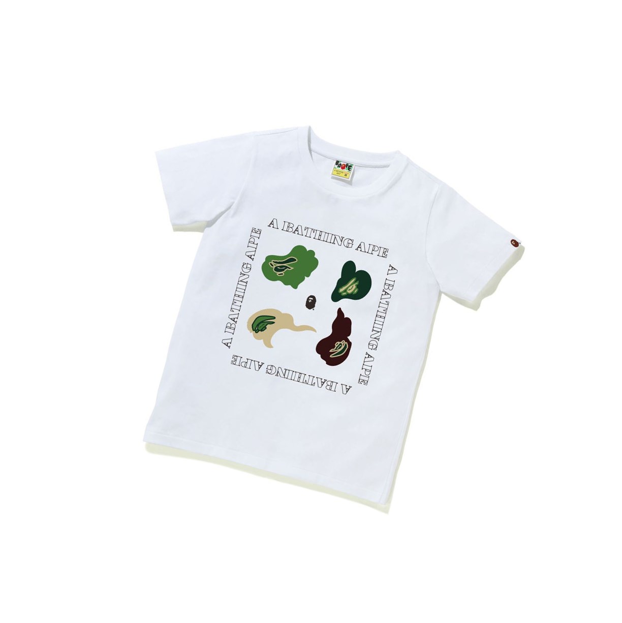 Tricko A BATHING APE Bape Def Camo Tee Kratke Sleeve Damske Biele | 8952-TSLYQ