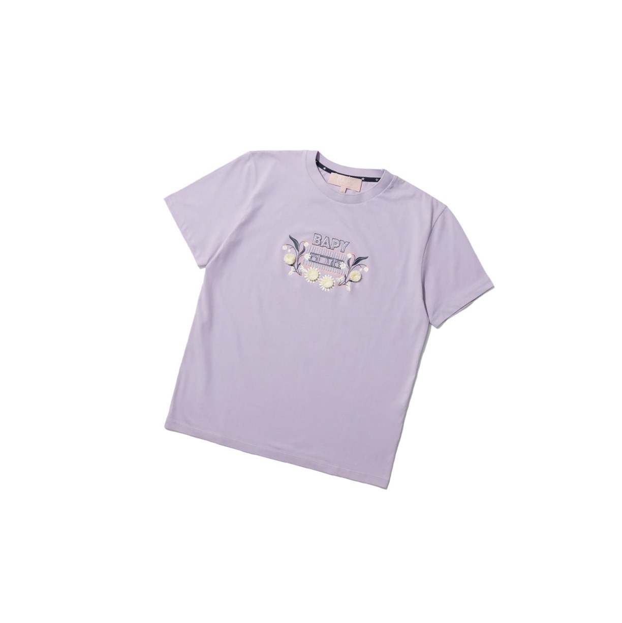 Tricko A BATHING APE Bape Embellished Tee Kratke Sleeve Damske Pastel Lilac | 7534-LJXKH