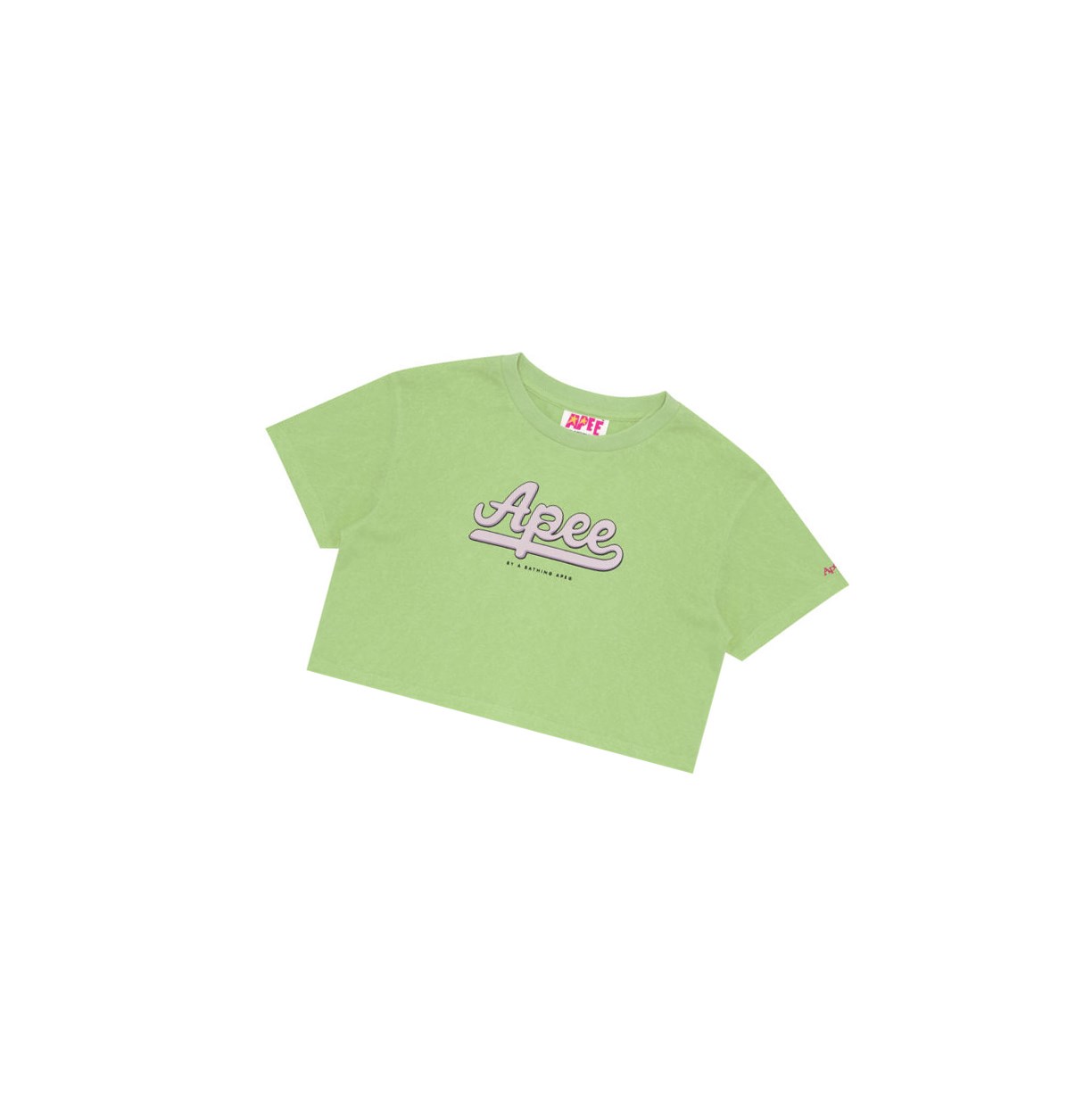 Tricko A BATHING APE Bape Graphic Cropped Tee Kratke Sleeve Damske Zelene | 5718-ZQJLE