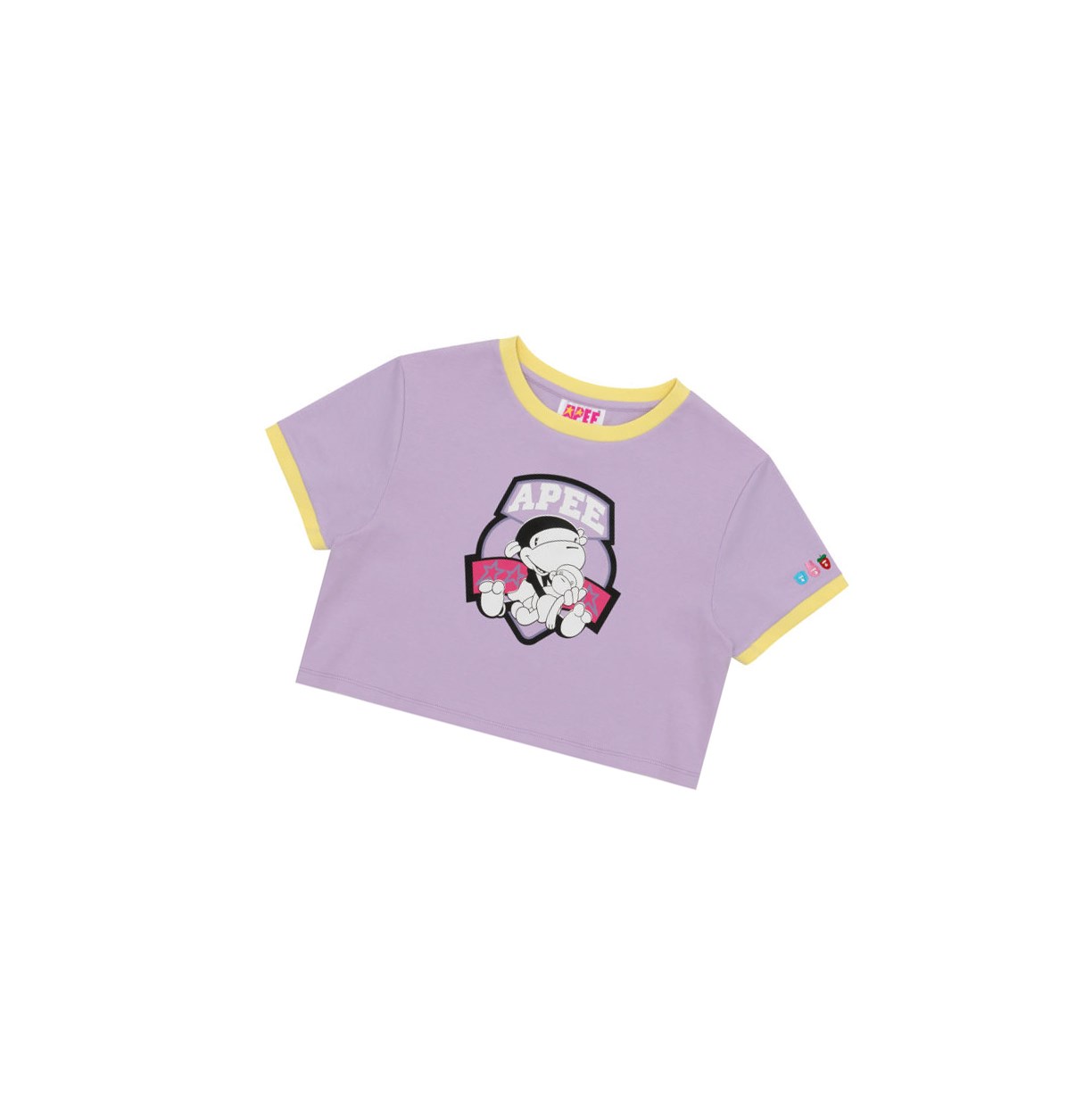 Tricko A BATHING APE Bape Graphic Cropped Tee Kratke Sleeve Damske Nachový | 9235-TVHRC