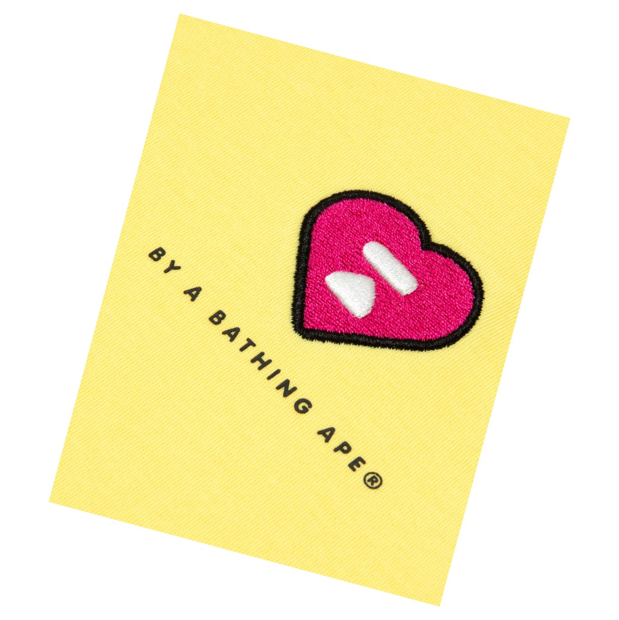 Tricko A BATHING APE Bape Heart Cropped Tee Kratke Sleeve Damske Žlté | 8917-NJZSI