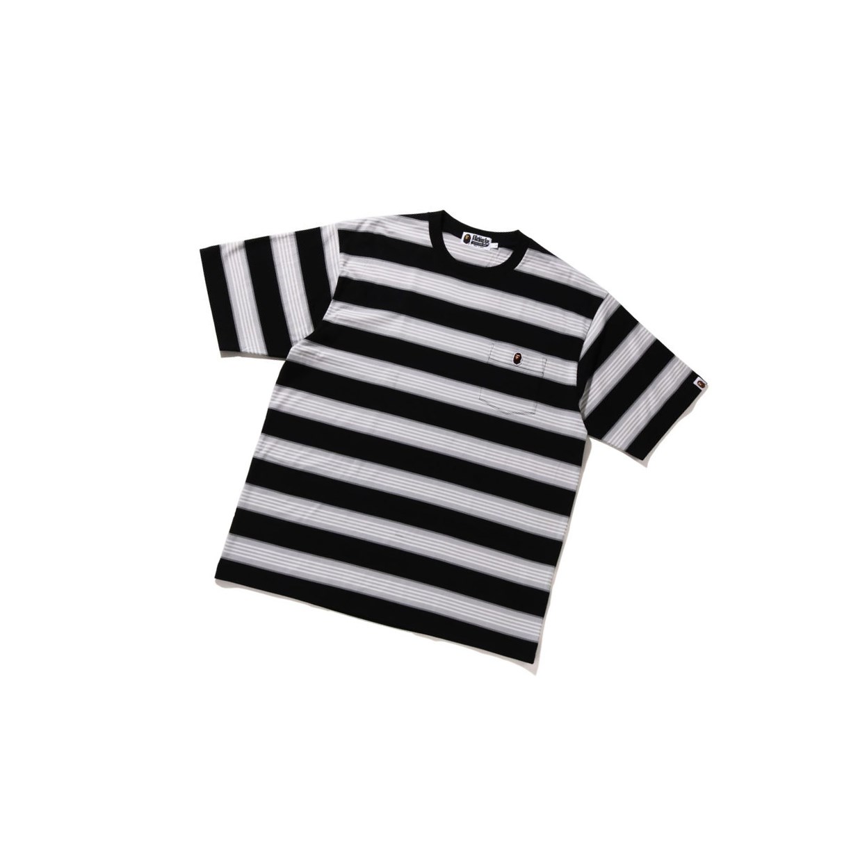 Tricko A BATHING APE Bape Hoop One Point Relaxed Fit Tee Kratke Sleeve Panske Čierne | 0768-ZNUKJ