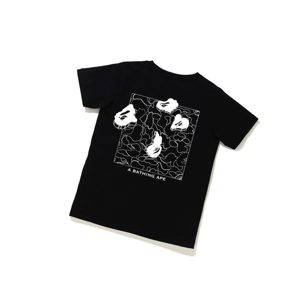 Tricko A BATHING APE Bape Ink Print Tee Kratke Sleeve Damske Čierne | 4807-WQFDM