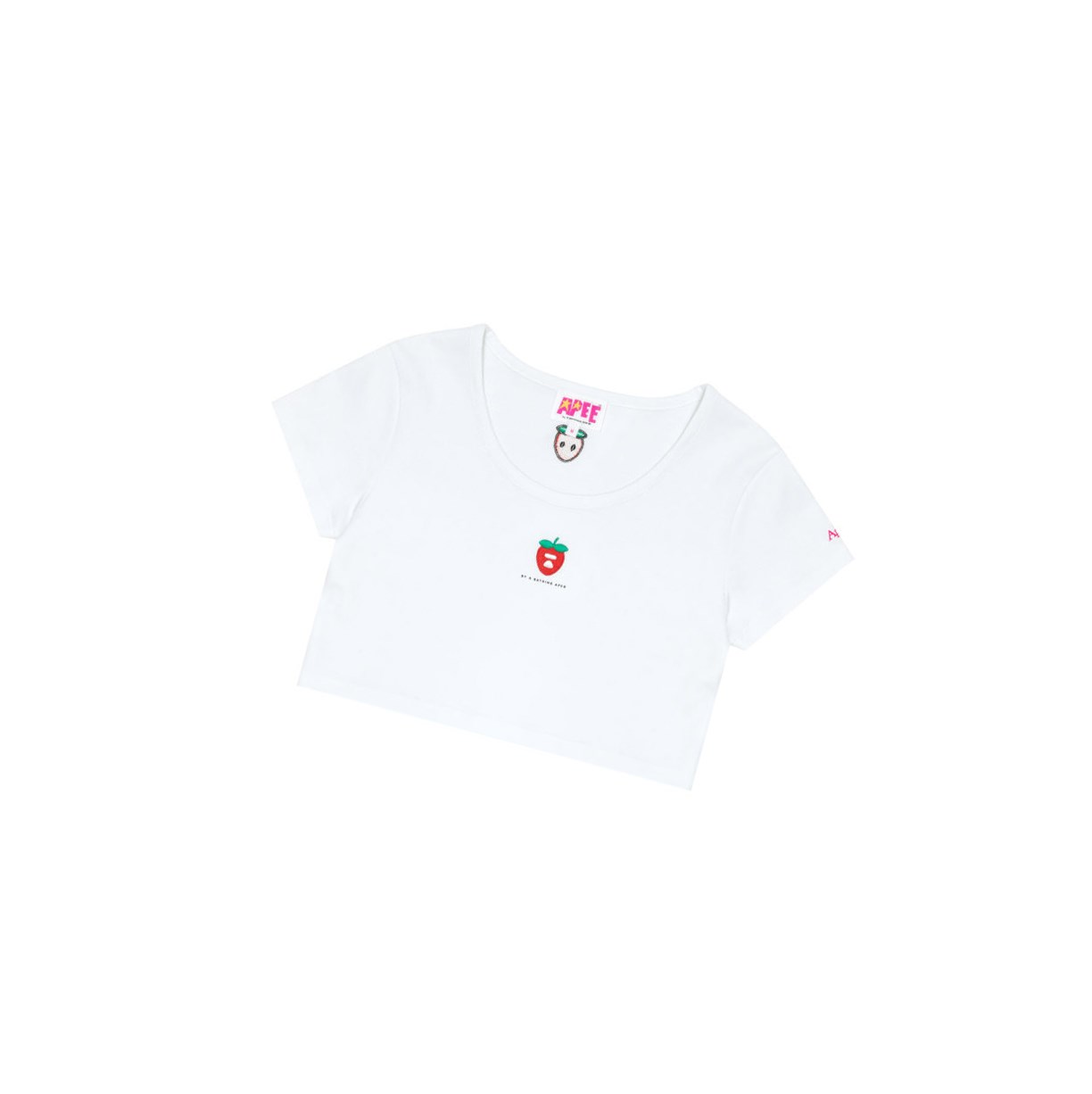Tricko A BATHING APE Bape Logo Berry Tee Kratke Sleeve Damske Biele | 2938-YBOWA