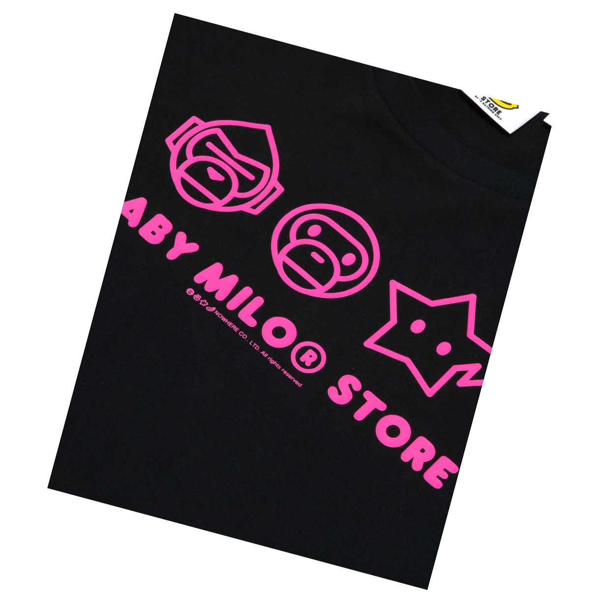 Tricko A BATHING APE Bape Logo Crop Fit Tee Kratke Sleeve Damske Čierne | 7456-CJDXO