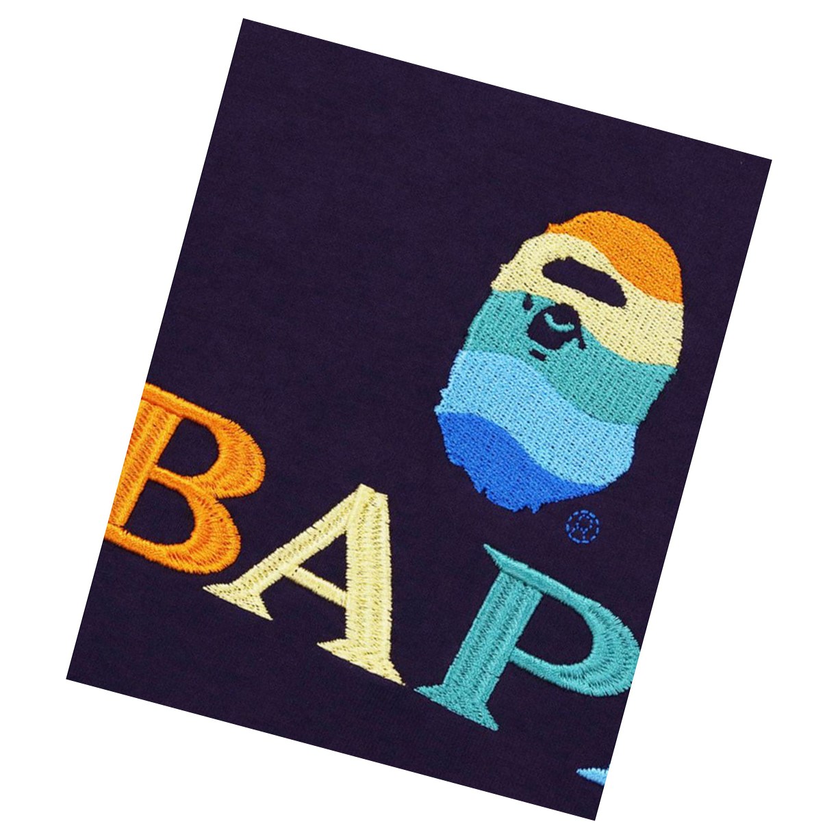 Tricko A BATHING APE Bape Logo Embroidery Tee Kratke Sleeve Damske Nachový | 0716-XJBLT