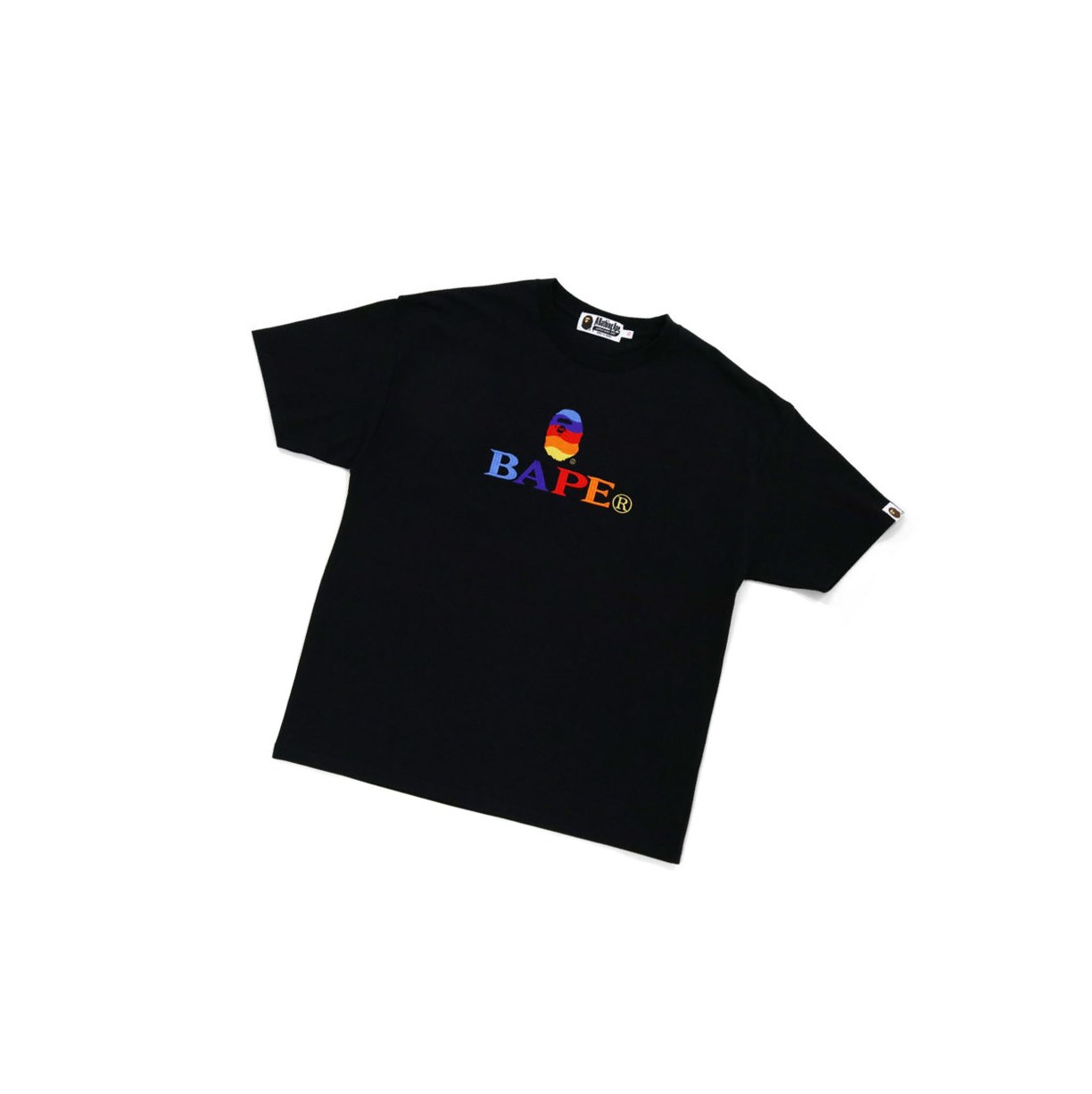 Tricko A BATHING APE Bape Logo Embroidery Tee Kratke Sleeve Damske Čierne | 1860-ZWUSX