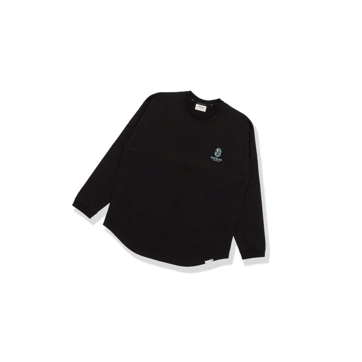 Tricko A BATHING APE Bape Logo Print Long Sleeve Tee Long Sleeve Panske Čierne | 3785-ZMPWS