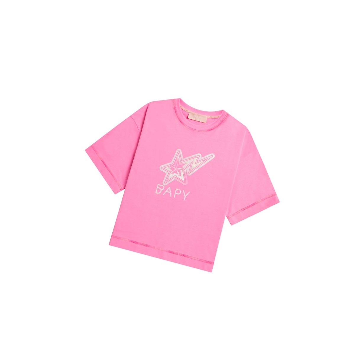Tricko A BATHING APE Bape Logo Print Tee Kratke Sleeve Damske Ruzove | 6087-WHUPA