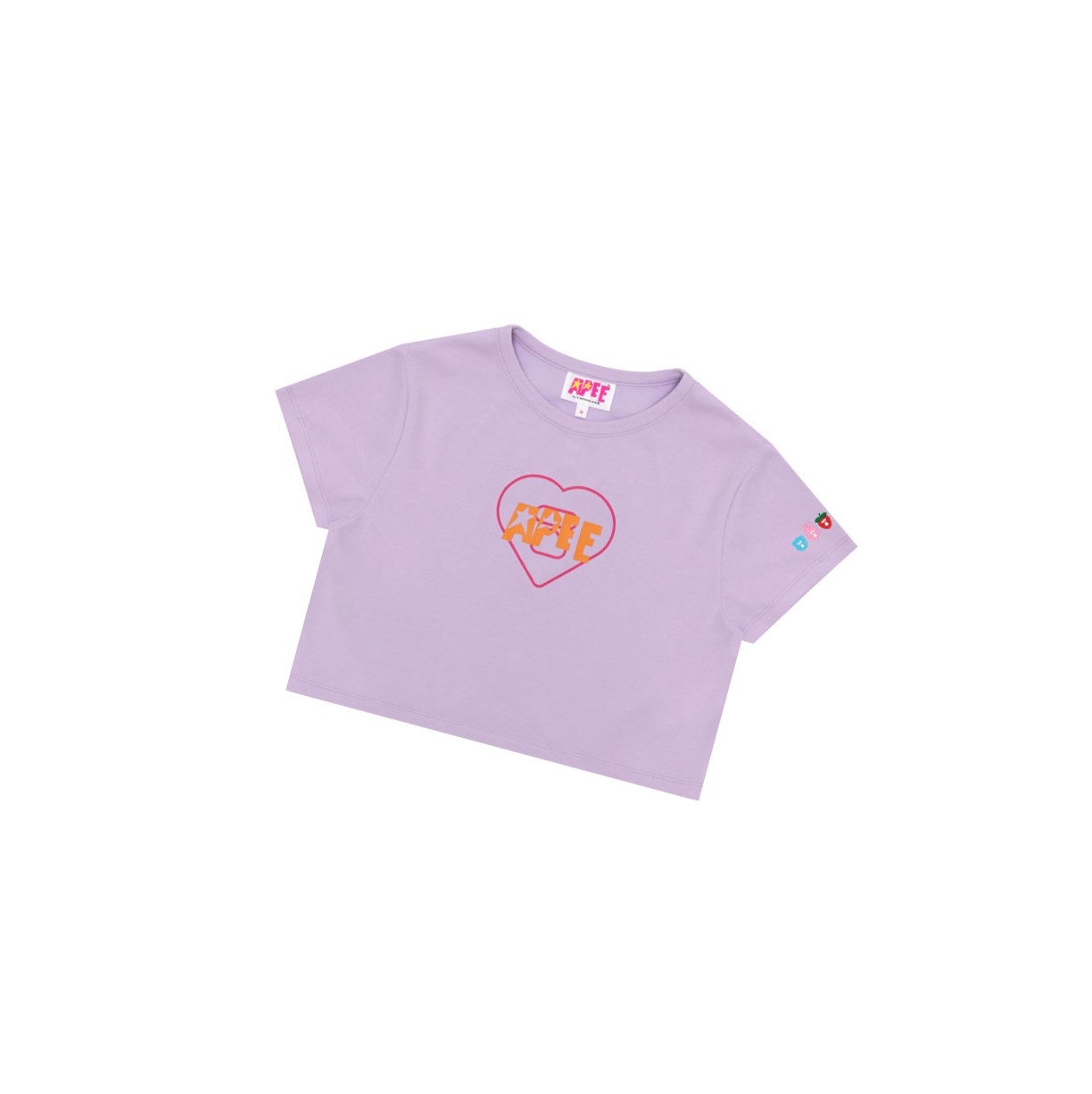 Tricko A BATHING APE Bape Logo Printed Slim Cut Tee Kratke Sleeve Damske Nachový | 9354-KCXPO