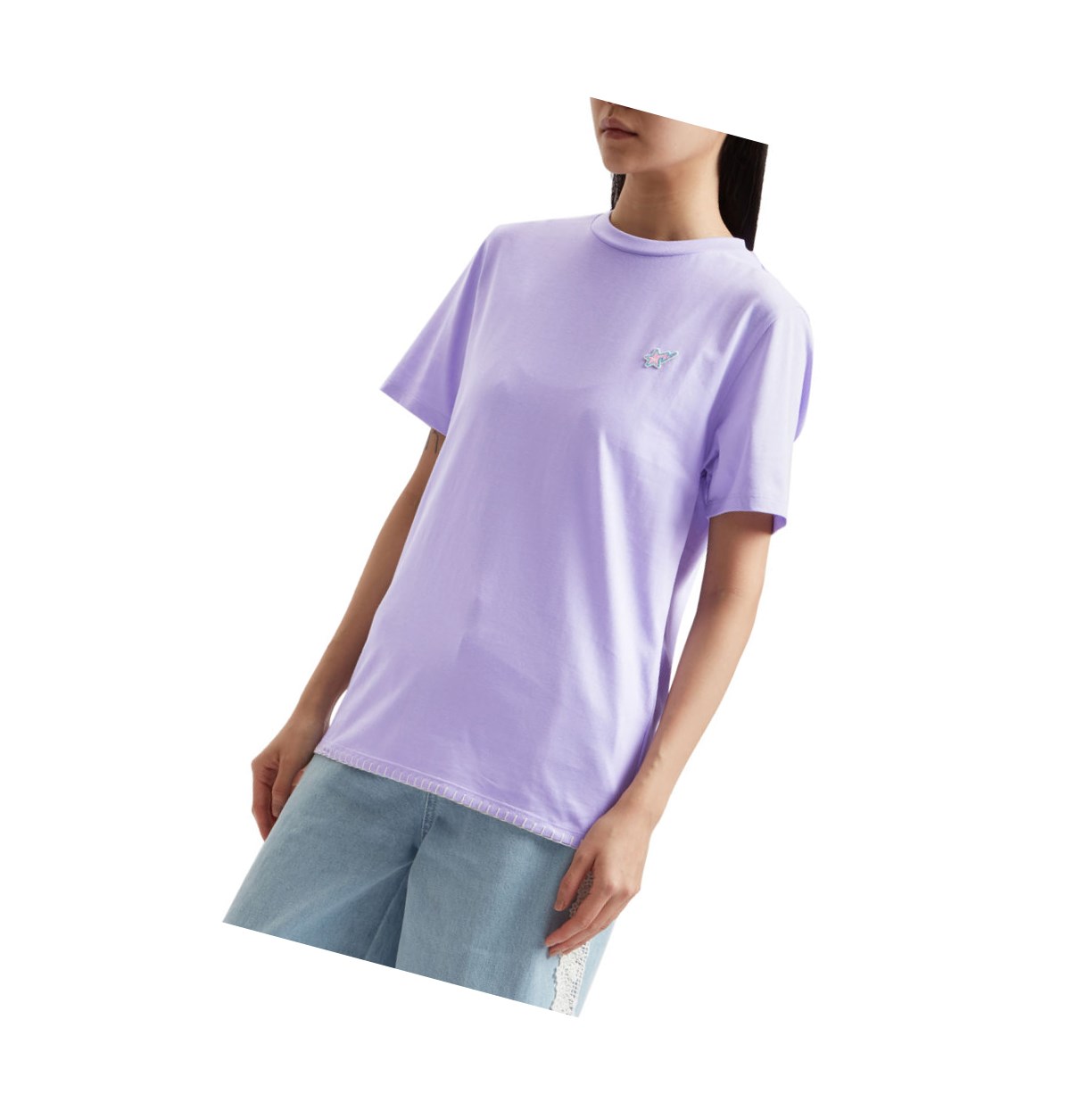 Tricko A BATHING APE Bape Logo Tee Kratke Sleeve Damske Nachový | 6324-QEAXT