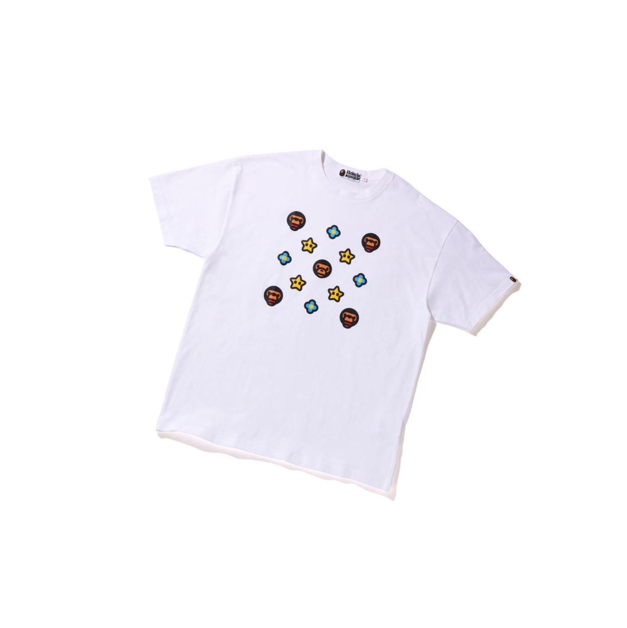 Tricko A BATHING APE Bape Milo Monogram Oversized Tee Kratke Sleeve Damske Biele | 1537-HLGCF