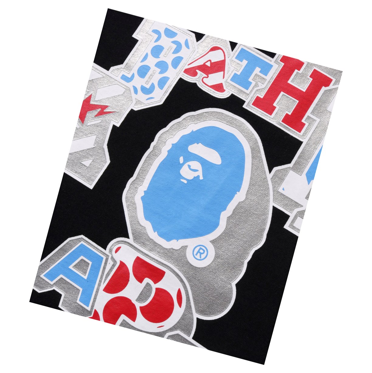 Tricko A BATHING APE Bape Mix Patched College Tee Kratke Sleeve Damske Čierne | 0692-YUBMS