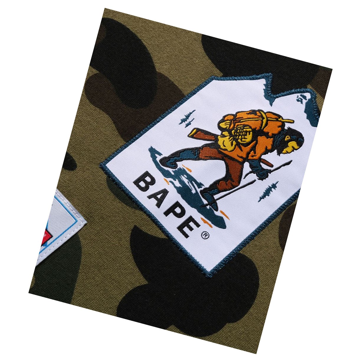 Tricko A BATHING APE Bape Multi Label 1st Camo L/S Tee Long Sleeve Damske Zelene | 9523-ADYMH