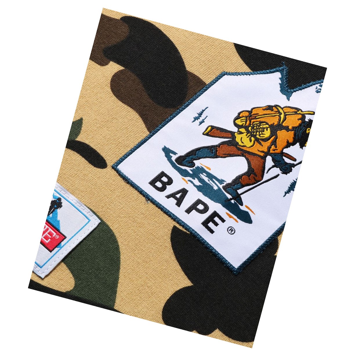 Tricko A BATHING APE Bape Multi Label 1st Camo L/S Tee Long Sleeve Damske Žlté | 9678-SPLHD