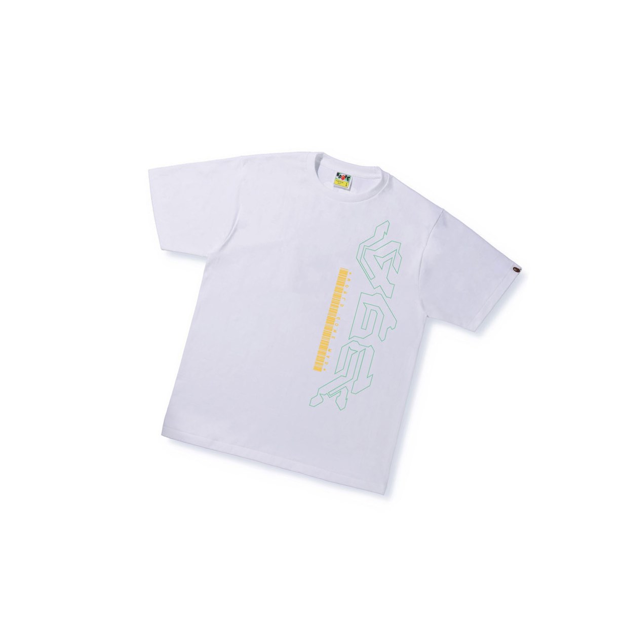 Tricko A BATHING APE Bape Multi Logo Tee #2 Kratke Sleeve Panske Biele | 0583-KDEFJ
