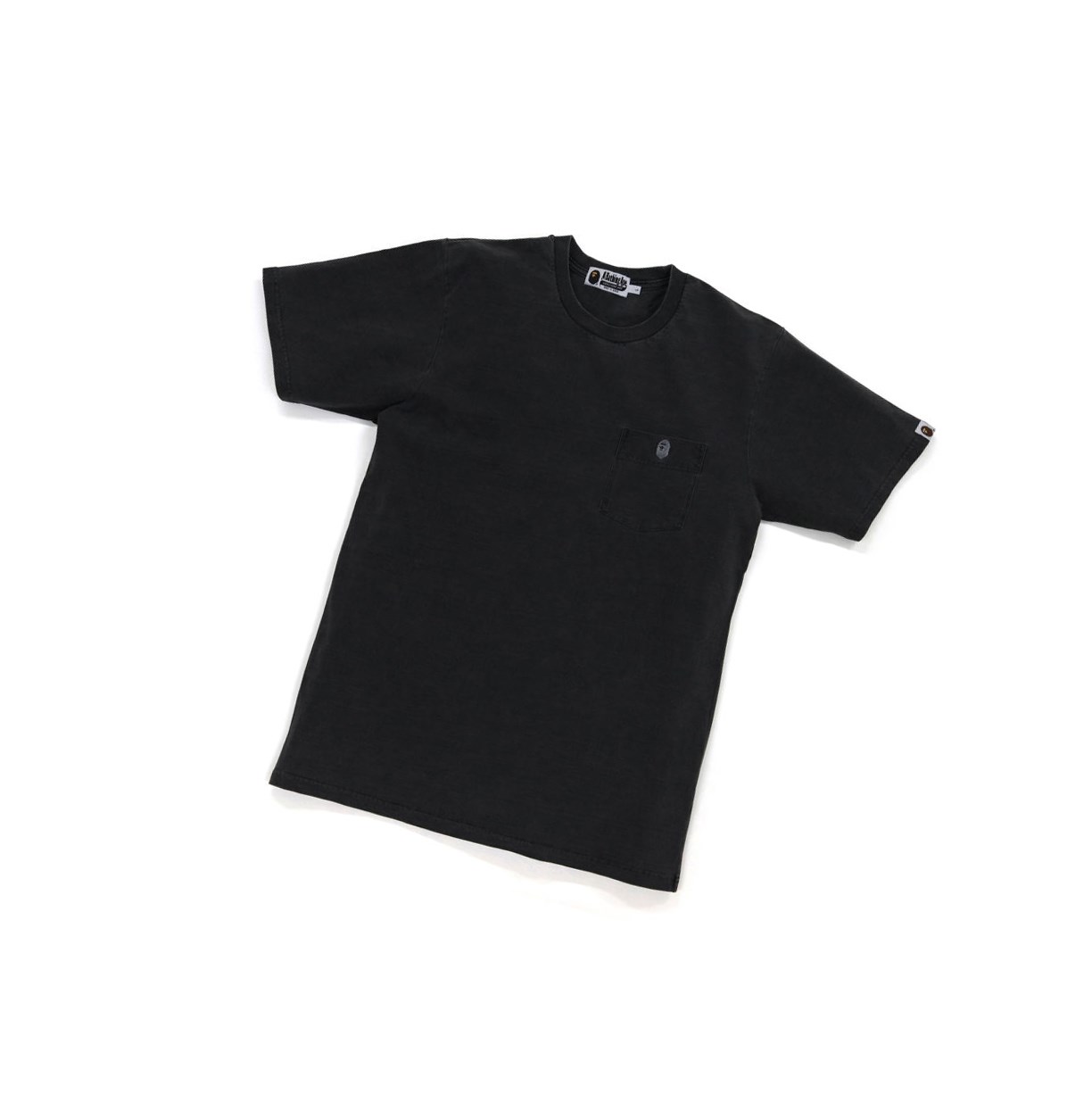 Tricko A BATHING APE Bape One Point Overdye Pocket Tee Kratke Sleeve Panske Čierne | 3871-AQIRZ