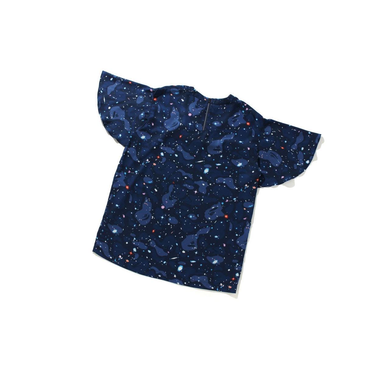 Tricko A BATHING APE Bape Space Camo Onepiece Tee Kratke Sleeve Damske Námornícka Modrá Modre | 3169-DJZUN