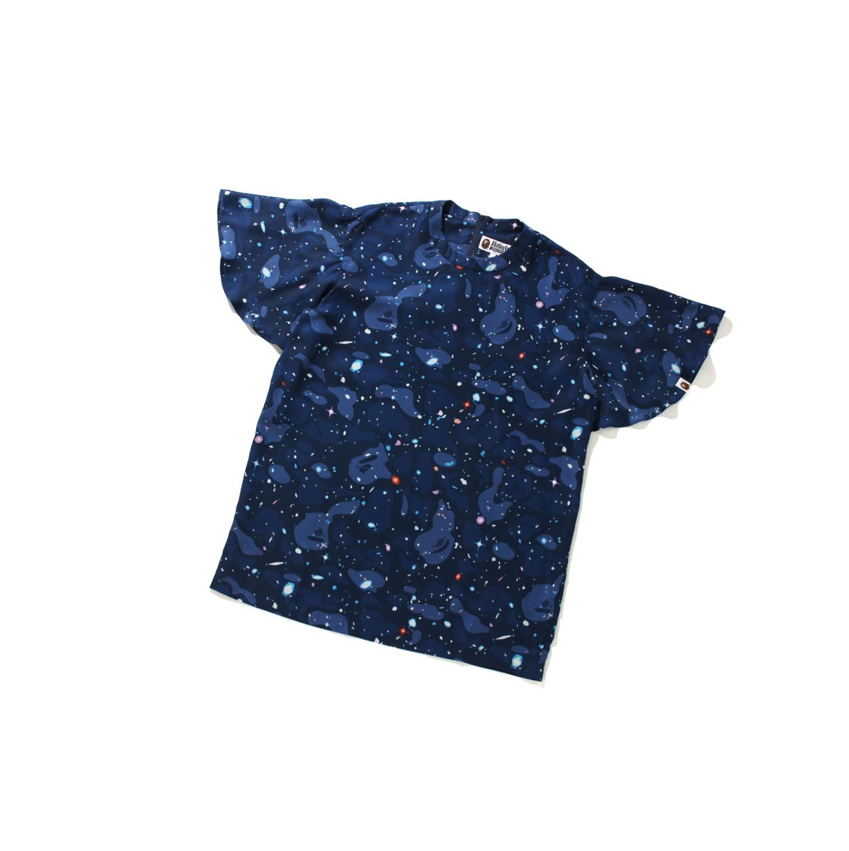 Tricko A BATHING APE Bape Space Camo Onepiece Tee Kratke Sleeve Damske Námornícka Modrá Modre | 3169-DJZUN
