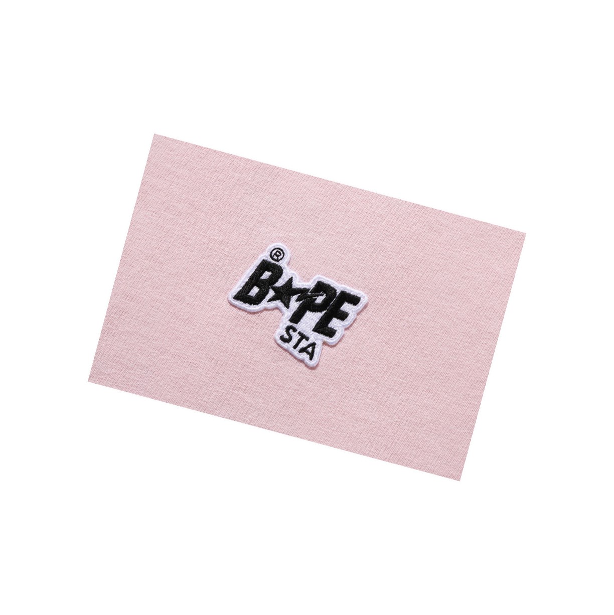 Tricko A BATHING APE Bape Sta Logo One Point Tee Kratke Sleeve Damske Ruzove | 4295-WXNUH