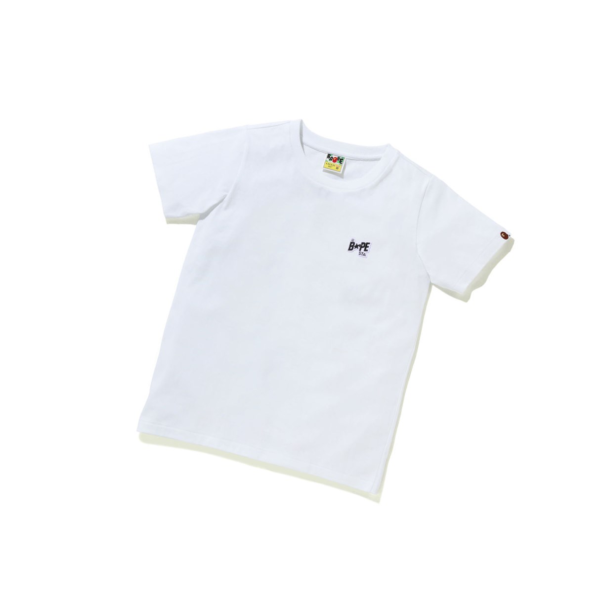 Tricko A BATHING APE Bape Sta Logo One Point Tee Kratke Sleeve Damske Biele | 7085-SXMUW
