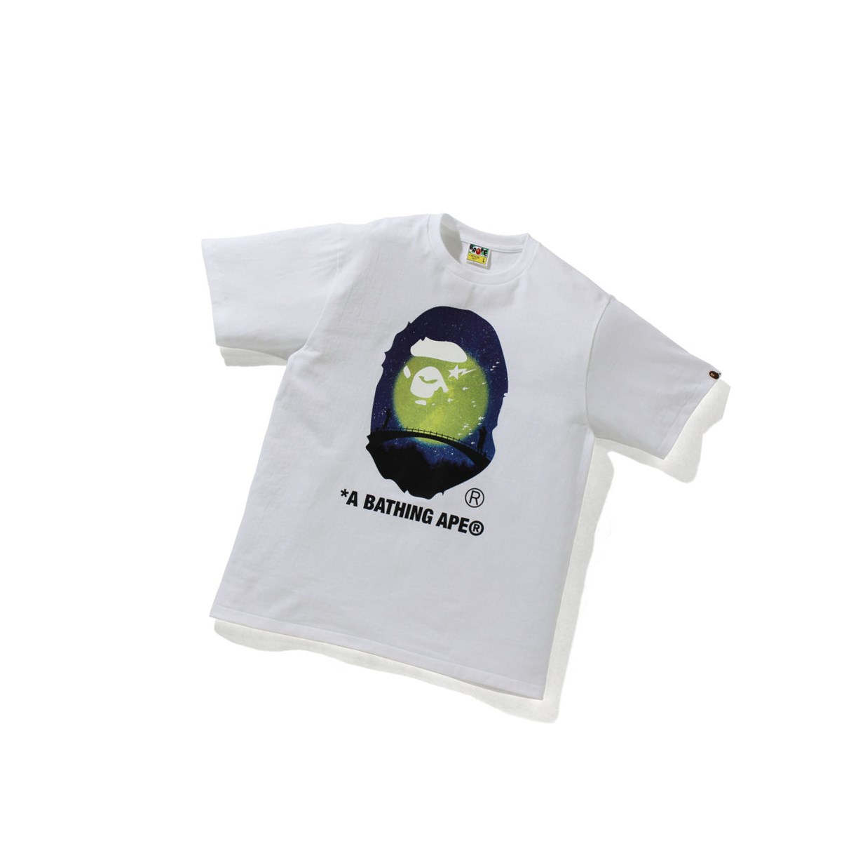 Tricko A BATHING APE Bape The Star Festival Ape Head Tee Kratke Sleeve Panske Biele | 8637-TDGRQ