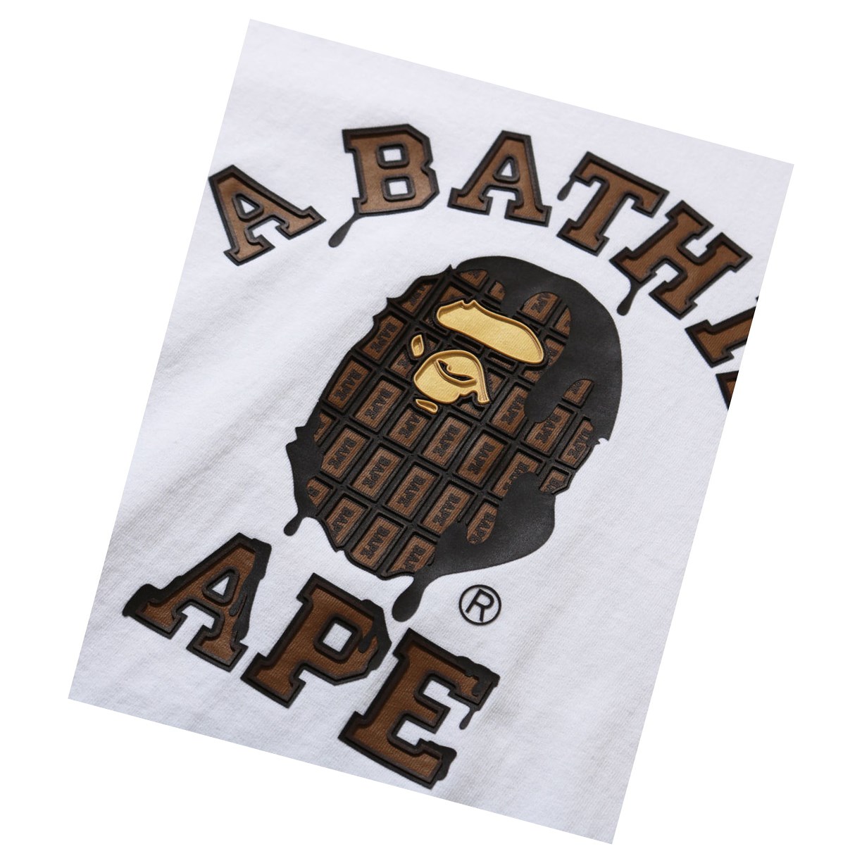 Tricko A BATHING APE Bape Valentine Chocolate Ape Head Tee Kratke Sleeve Damske Biele | 0815-NCJQL