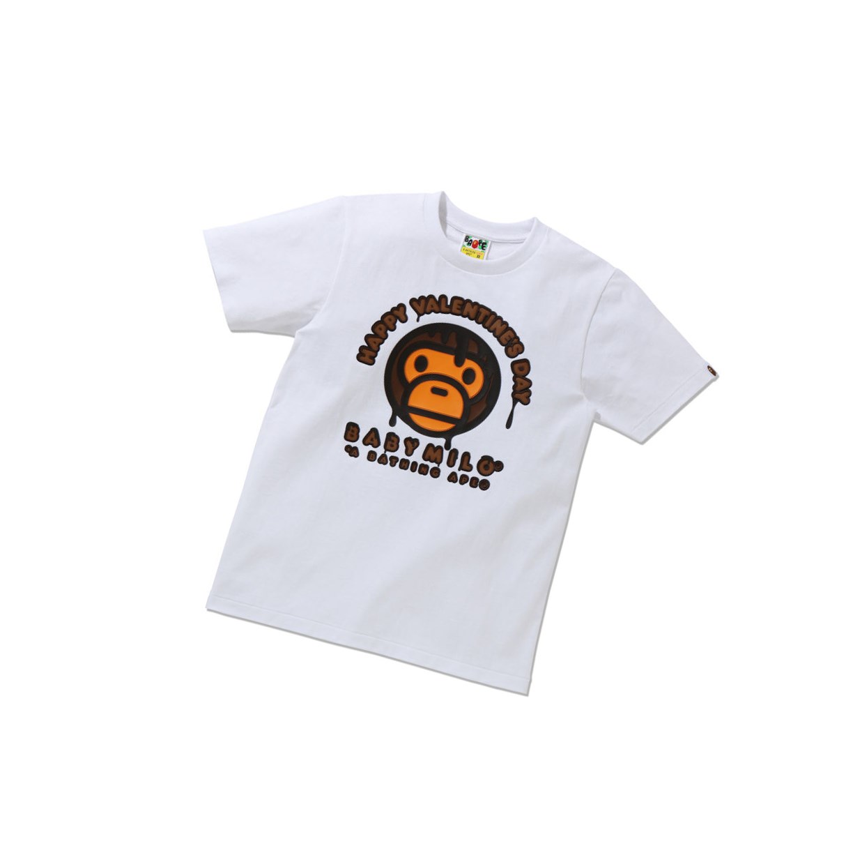 Tricko A BATHING APE Bape Valentine Chocolate Baby Tee Kratke Sleeve Damske Biele | 9812-SROGV