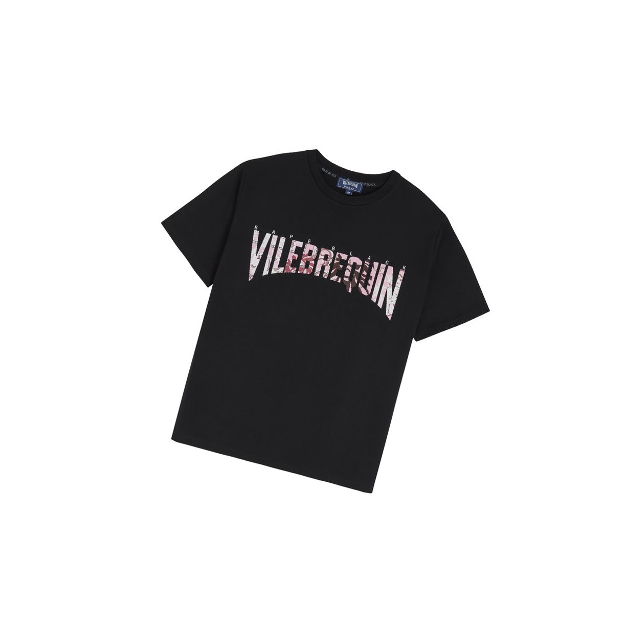 Tricko A BATHING APE Bape X Vilebrequin Tape Tee Kratke Sleeve Panske Čierne | 0853-PIONY