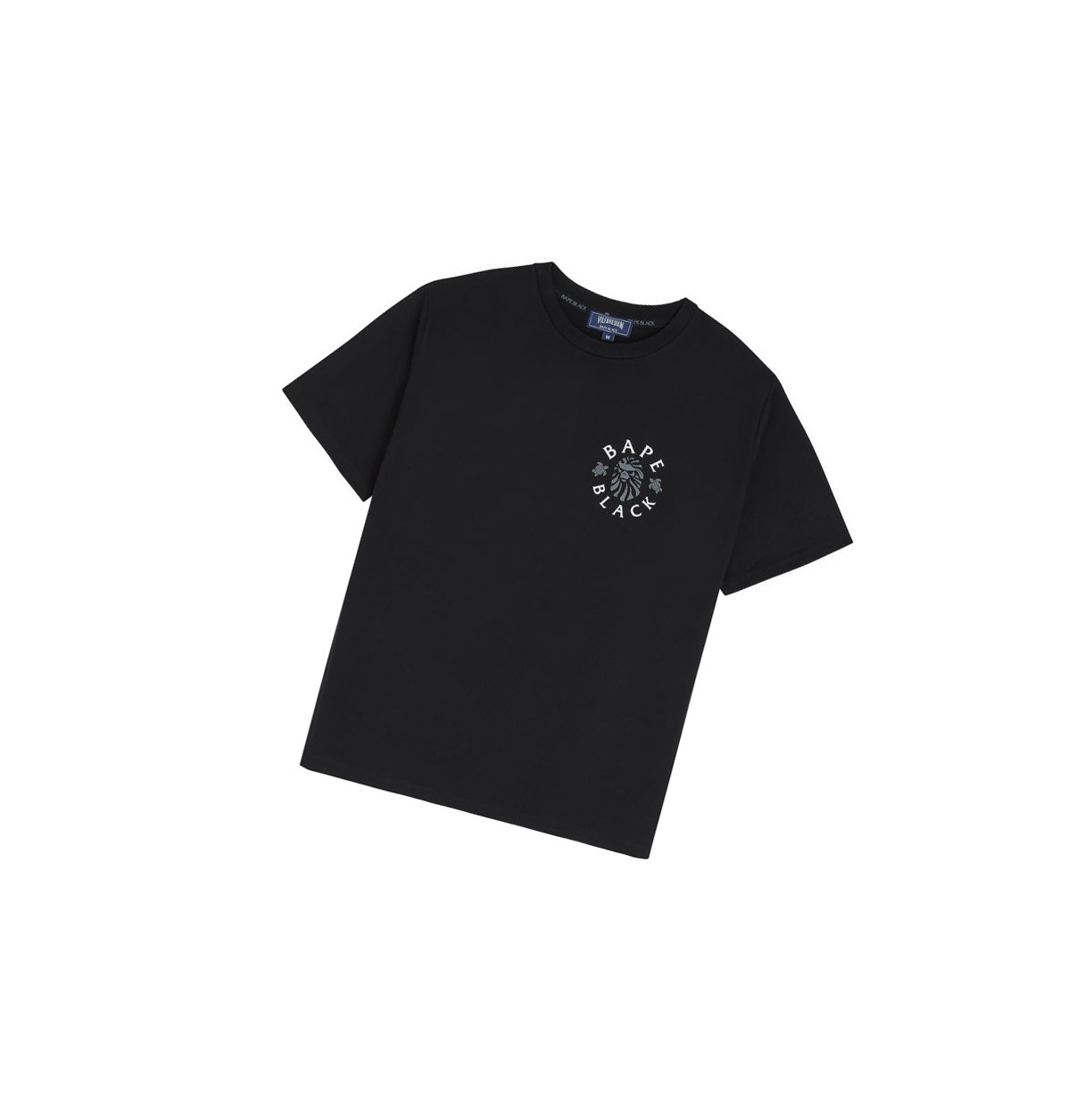 Tricko A BATHING APE Bape X Vilebrequin Tape Tee Kratke Sleeve Panske Čierne | 8490-ETFRW